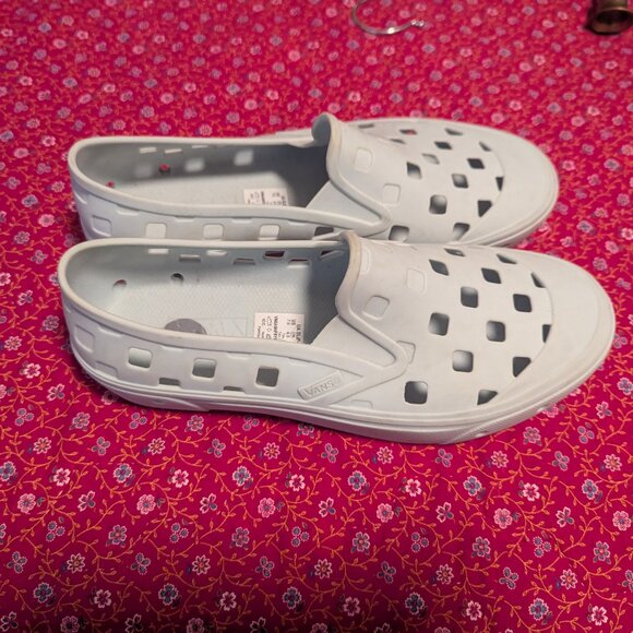 Vans Slip-On TRK Rubber Shoes Checkered Unisex EU 39 Waterproof Light Green - Picture 2 of 9